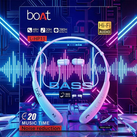 Neckband Boat Experience powerful bass, HD calls, and wireless